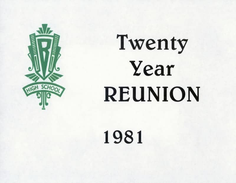 Twenty Year Reunion - 1981 — photo 1