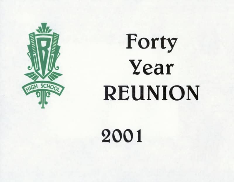 Forty Year Reunion - 2001 — photo 1